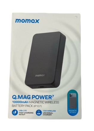  Powerbank магнитный с MagSafe Momax Q. Mag Power7 10000mAh IP107E черный