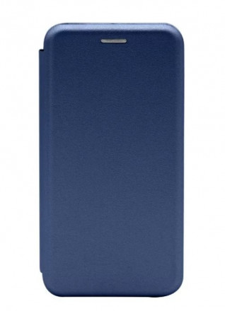 Чехол-книжка Xiaomi redmi 9C Fashion Case кожаная боковая темно-синяя
