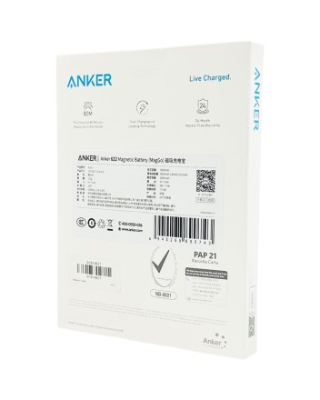  Powerbank магнитный с MagSafe Anker 622 5000mAh 7.5W 1USB-C белый