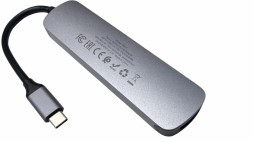 Кабель-переходник Hoco HB27 Type-C на HDMI/USB3.0/USB2.0/USB-C серый