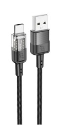 Usb Кабель-зарядка Type-C Hoco U129 3A 1.2м черный