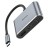  Кабель-переходник Hoco HB30 Type-C на HDMI/USB3.0/VGA/USB-C серый
