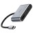  Кабель-переходник Hoco HB30 Type-C на HDMI/USB3.0/VGA/USB-C серый