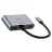  Кабель-переходник Hoco HB30 Type-C на HDMI/USB3.0/VGA/USB-C серый