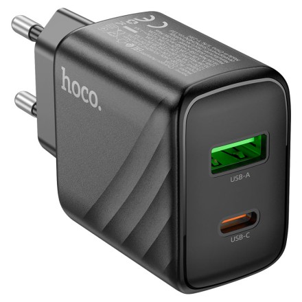  Сетевое зар. устр. Hoco CS23A 1USB/1C 30W черное
