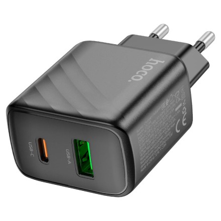  Сетевое зар. устр. Hoco CS23A 1USB/1C 30W черное