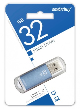  USB флеш накопитель Smartbuy 32GB V-Cut Blue (SB32GBVC-B)