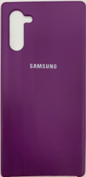 Накладка для Samsung Galaxy Note 10 Silicone cover сиреневая