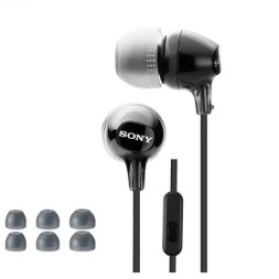 Стереонаушники Sony MDR-EX15AP с микрофоном черные