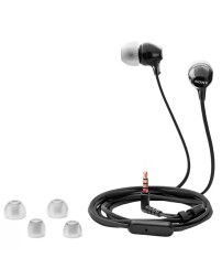 Стереонаушники Sony MDR-EX15AP с микрофоном черные