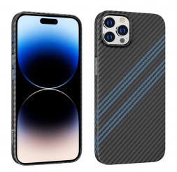 Накладка для i-Phone 14 Pro Hoco Cave Slim case черно-синий