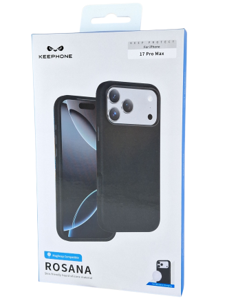  Накладка для i-Phone 17 Pro Max Keephone Rosana MagSnap чёрная