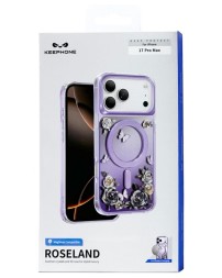 Накладка для i-Phone 17 Pro Max Keephone Roseland MagSnap сиреневая