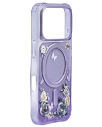 Накладка для i-Phone 17 Pro Max Keephone Roseland MagSnap сиреневая
