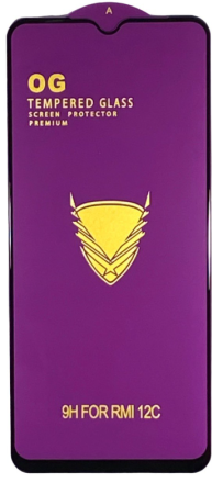  Защитное стекло для Xiaomi Redmi 12C OG Purple черное