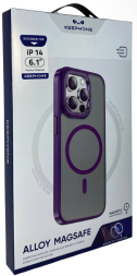 Накладка для i-Phone 14 Keephone Alloy Magsafe матовый фиолетовый