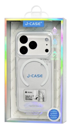  Накладка для i-Phone 17 Pro J-Case Magsafe силикон прозрачный (открытая камера)