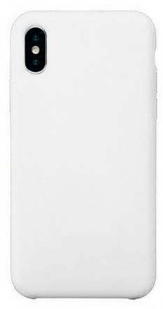 Накладка для i-Phone X/XS Silicone icase без логотипа, №09 белая