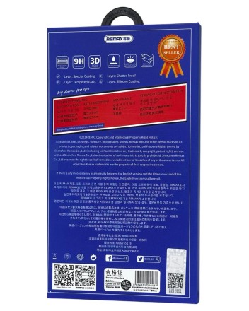  Защитное стекло для i-Phone 15 Plus 6.7&quot; Remax GL-27 3D чёрное