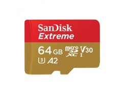 micro SDXC карта памяти SanDisk 64GB Class10 Extreme UHS-I U3 (170 Mb/s) без адаптера SDSQXAH-064G-G