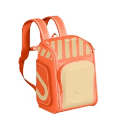 Рюкзак школьный Xiaomi UBOT Full-open Suspension Spine Protection Schoolbag 18L оранжевый/бежевый