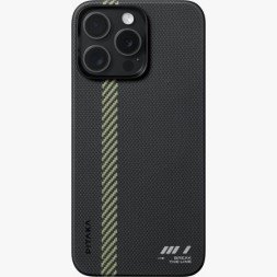 Накладка для i-Phone 15 Pro 6.1&quot; Pitaka Magez Case 5 Aramid Fiber (Break the line)черный