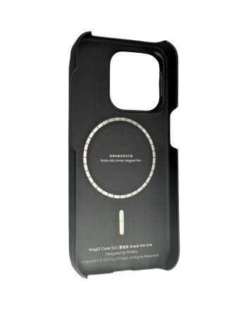  Накладка для i-Phone 15 Pro 6.1&quot; Pitaka Magez Case 5 Aramid Fiber (Break the line)черный