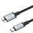  Кабель-переходник Hoco US10 Type-C (папа) на microUSB3.0 (папа) 5Gbps 0.5м черный