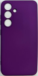Накладка для Samsung Galaxy S24 Silicone cover без логотипа сиреневый