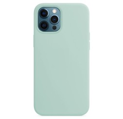 Чехол-накладка i-Phone 12 Pro Max Silicone icase №44 небесно-бирюзовая