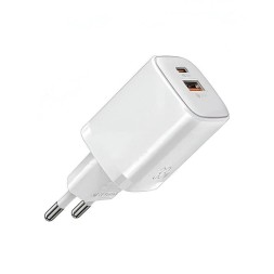 Сетевое зар. устр. Recci RC60E 1USB/1C 33W белое