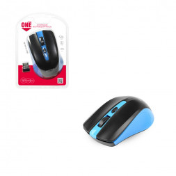 Мышь беспроводная Smartbuy ONE 352AG USB/DPI 800-1200-1600/4 кнопки/2AAA (SBM-352AG-BK) сине-черная