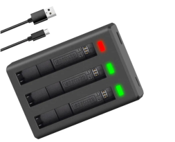 Зарядное устройство BC-IS360X3B на 3 аккумулятора для экшн-камеры Insta360 X3