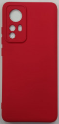 Накладка для Xiaomi Redmi 12X силикон матовый красный