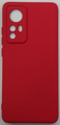  Накладка для Xiaomi Redmi 12X силикон матовый красный