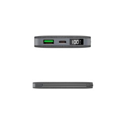 Powerbank с беспроводной зарядкой Momax Q. Power7 10000mAh IP112MFIE темно-серый