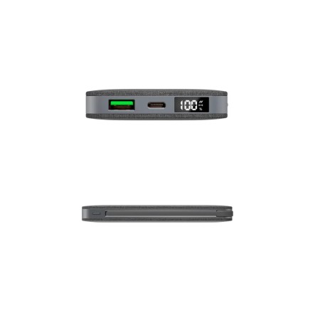  Powerbank с беспроводной зарядкой Momax Q. Power7 10000mAh IP112MFIE темно-серый