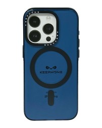 Накладка для i-Phone 15 Pro Keephone Magnet Pro синяя