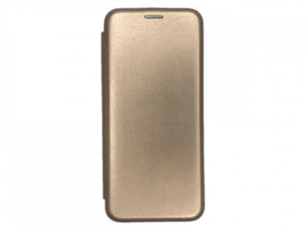 Чехол-книжка Samsung Galaxy A12 Fashion Case кожаная боковая золотая