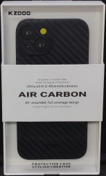 Накладка для iPhone 14 Max K-Doo Air Carbon пластик чёрная