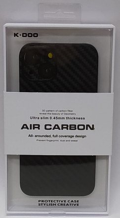 Накладка для i-Phone 14 Max K-Doo Air Carbon пластик чёрная