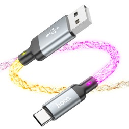 Usb Кабель-зарядка Type-C Hoco U112 3A 1м черный
