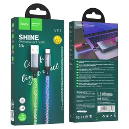 Usb Кабель-зарядка Type-C Hoco U112 3A 1м черный