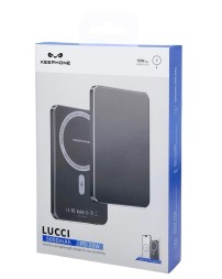 Powerbank с беспроводной зарядкой Keephone Lucci PB-33 5000mAh 1C 20W KPFRAPB-33BK серый