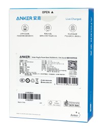 Powerbank с беспроводной зарядкой Anker MagGo 10000mAh 5W/7.5W 1USB/1C (A1652) фиолетовый