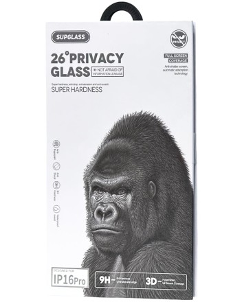  Защитное стекло Антишпион для i-Phone 16 Pro/17 6.3&quot; Supglass XC-12 3D