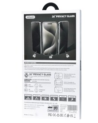 Защитное стекло Антишпион для i-Phone 16 Pro/17 6.3" Supglass XC-12 3D