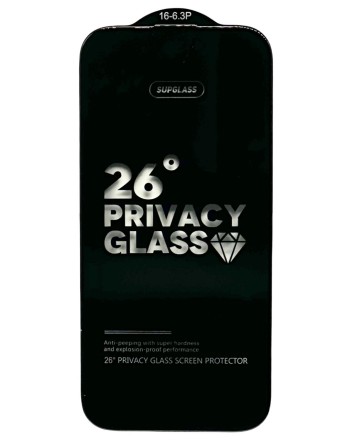  Защитное стекло Антишпион для i-Phone 16 Pro/17 6.3&quot; Supglass XC-12 3D
