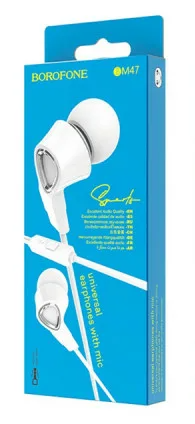  Наушники с микрофоном Borofone BM47 Dream 1.2м белый