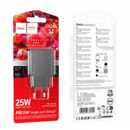 Сетевое зар. устр. Hoco CS24A 1C 25W черное